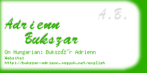 adrienn bukszar business card